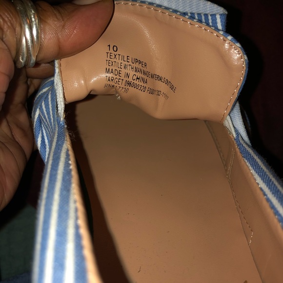 a•new•day Super Sailor Chic Striped&Ruffled Shoes - Picture 8 of 16